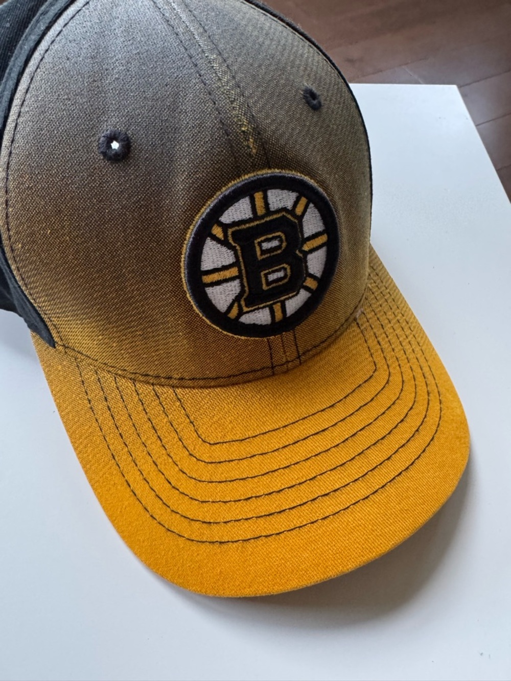NWOT Boston Bruins Two-Tone Adjustable Hat - Black & Gold